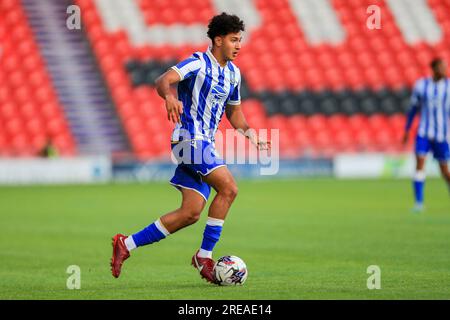 Doncaster, Royaume-Uni. 25 juillet 2023. Eli Siqueira lors du match amical de pré-saison Doncaster Rovers FC vs Sheffield Wednesday FC à Eco-Power Stadium, Doncaster, Royaume-Uni le 25 juillet 2023 Credit : Every second Media/Alamy Live News Banque D'Images