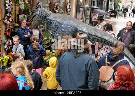 Derby dinosaures - quartier de la cathédrale 2023 Banque D'Images