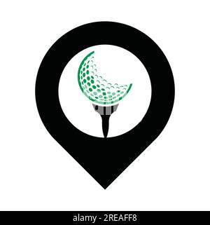 Vecteur de modèle de conception de logo de golf. Illustration de Vecteur