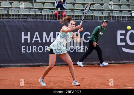 Hambourg, Hambourg, Allemagne. 26 juillet 2023. ALEXANDRA PANOVA en action lors de l'OPEN D'EUROPE DE HAMBOURG - Hambourg - Womens tennis, WTA250 (crédit image : © Mathias Schulz/ZUMA Press Wire) USAGE ÉDITORIAL UNIQUEMENT! Non destiné à UN USAGE commercial ! Banque D'Images