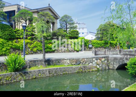 Kurashiki River et Kurashiki Bikan Historical Area Banque D'Images