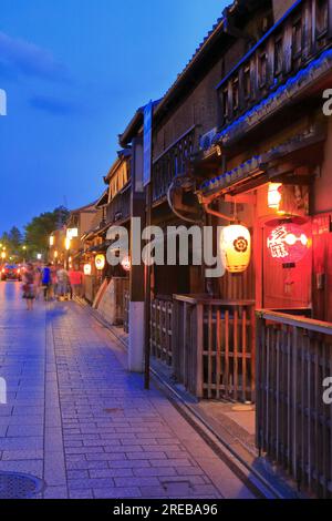 Vue en soirée sur Gion Banque D'Images