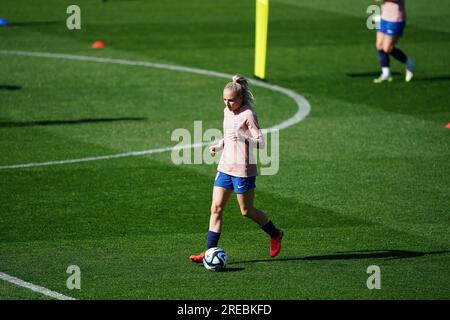 Alex Greenwood, de l'Angleterre, lors d'une séance d'entraînement au Central Coast Stadium, Gosford. Date de la photo : jeudi 27 juillet 2023. Banque D'Images