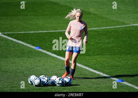 Alex Greenwood, de l'Angleterre, lors d'une séance d'entraînement au Central Coast Stadium, Gosford. Date de la photo : jeudi 27 juillet 2023. Banque D'Images