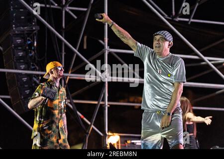 Articolo 31 se produit au Shock Wave Festival à Francavilla al Mare, le 21 juillet 2023. (Photo de Marco Zac/NurPhoto) crédit : NurPhoto SRL/Alamy Live News Banque D'Images