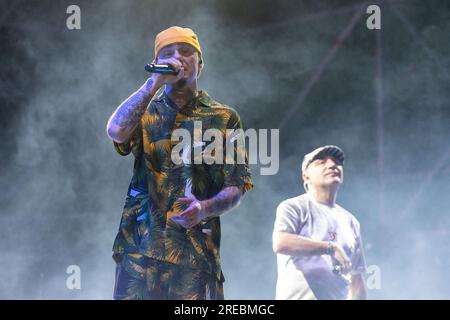 Articolo 31 se produit au Shock Wave Festival à Francavilla al Mare, le 21 juillet 2023. (Photo de Marco Zac/NurPhoto) crédit : NurPhoto SRL/Alamy Live News Banque D'Images