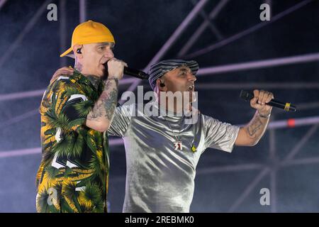 Articolo 31 se produit au Shock Wave Festival à Francavilla al Mare, le 21 juillet 2023. (Photo de Marco Zac/NurPhoto) crédit : NurPhoto SRL/Alamy Live News Banque D'Images