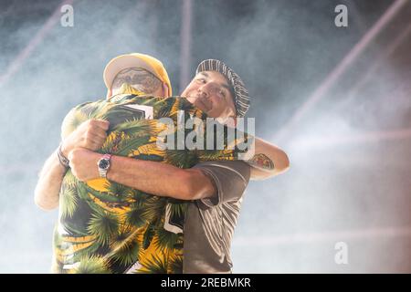 Articolo 31 se produit au Shock Wave Festival à Francavilla al Mare, le 21 juillet 2023. (Photo de Marco Zac/NurPhoto) crédit : NurPhoto SRL/Alamy Live News Banque D'Images