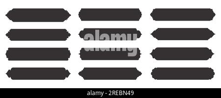 Forme arabe Ramadan. Cadre islamique avec ornement. Elément ruban turc pour le texte. Bannière orientale et modèle de tag. Vecteur Illustration de Vecteur