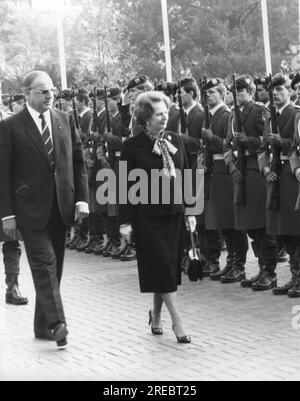 Thatcher, Margaret Hilda, 13.10.1925 - 8,4.2013, politicienne britannique (Cons.), INFORMATION-AUTORISATION-DROITS-SUPPLÉMENTAIRES-NON-DISPONIBLE Banque D'Images