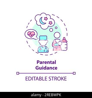 Icône du concept d'orientation parentale Illustration de Vecteur