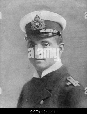 Weddigen, Otto, 15.9.1882 - 18.3,1915, officier de marine allemand, commandant de l'U 9, 1914, INFORMATION-AUTORISATION-DROITS-SUPPLÉMENTAIRES-NON-DISPONIBLE Banque D'Images