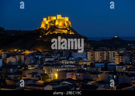 Château de Monzón, château-forteresse d'origine musulmane, Monzón Huesca, Espagne Banque D'Images