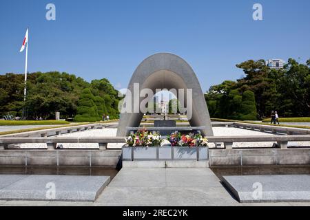 Cénotaphe pour les victimes de la bombe atomique Banque D'Images