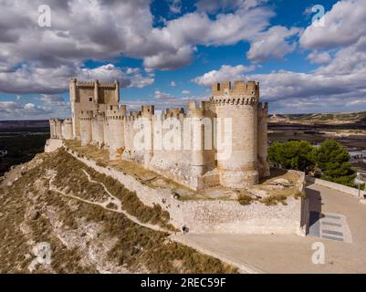 Peñafiel, province de Valladolid, Castilla y León, Espagne Banque D'Images