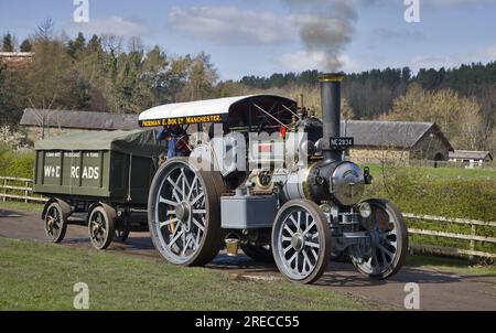 Fowler Road locomotive Talisman Beamish Banque D'Images