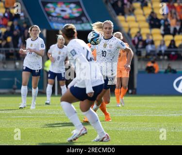 Wellington, Nouvelle-Zélande. 27 juillet 2023. USA vs pays-Bas. Coupe du monde de la FIFA. Groupe E. Wellington. Nouvelle-Zélande. (Joe SERCI/SPP) crédit : SPP Sport Press photo. /Alamy Live News Banque D'Images