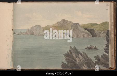 Porth Dafarch, 21 août 1821 par Maria Leycester Banque D'Images