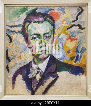 Autoportrait - Delaunay Robert (1885-1941) - hiver 1905-1906 - hauteur : 0,54 m - longueur : 0,46 m - Paris, Centre Pompidou - Musée national d'art moderne Banque D'Images
