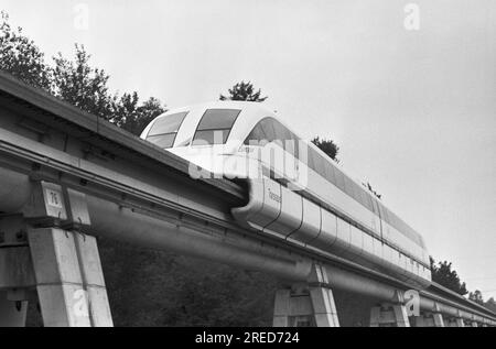 Allemagne, Lathen, 22/09/1992 Archive : 36-54-16 piste d'essai Transrapid photo : le Transrapid sur la piste d'essai [traduction automatique] Banque D'Images