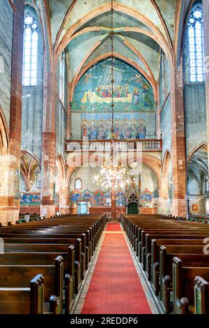 Strasbourg Alsace France. L'église protestante Saint Pierre le Jeune Banque D'Images
