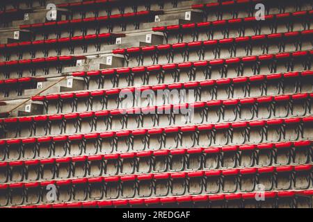 Illustration, tribunes, gradins, lors du Rolex Belgian Grand Prix de Formule 1 2022, 14e manche du Championnat du monde FIA de Formule 1 2022 du 26 au 28 août 2022 sur le circuit de Spa-Francorchamps, à Francorchamps, Belgique Banque D'Images