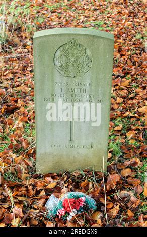 Tombe de guerre du Commonwealth, cimetière Blackburn. Banque D'Images