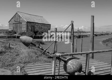 T'he charbon shed'désutilisé pour le stockage quand le charbon a été amené dans les rivières à marée haute de la côte sur des barges pour les habitants locaux d'épynham. Banque D'Images