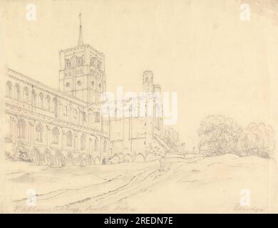 St. Abbaye d'Alban vers 1800 par Henry Edridge Banque D'Images