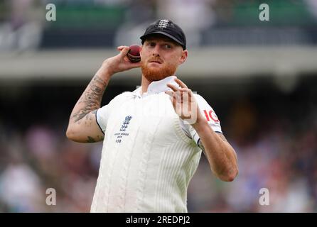 Au cours de la première journée du cinquième match d'essai LV= Insurance Ashes Series au Kia Oval, Londres. Date de la photo : jeudi 27 juillet 2023. Banque D'Images