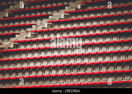 Stavelot, Belgique. 27 juillet 2023. Illustration, tribunes lors du Grand Prix de Belgique de Formule 1 MSC Croisières 2023, 12e manche du Championnat du monde de Formule 1 2023 du 28 au 30 juillet 2023 sur le circuit de Spa-Francorchamps, à Stavelot, Belgique - photo Paul Viacle/DPPI crédit : DPPI Media/Alamy Live News Banque D'Images