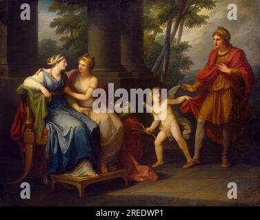 Vénus incite Helen à tomber amoureuse de Paris 1790 par Angelica Kauffmann Banque D'Images