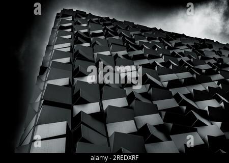 Parking à râpe à fromage à l'architecture moderne sheffield Banque D'Images