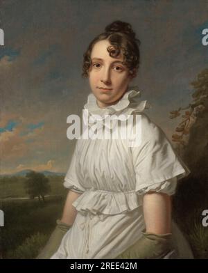 Portrait de Emma Jane Hodges 1810 par Charles Howard Hodges Banque D'Images