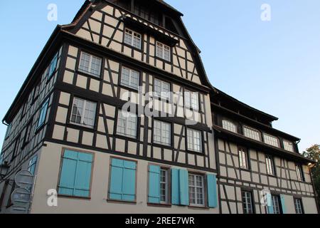 maison à colombages dans le quartier de la petite france à strasbourg en alsace (france) Banque D'Images