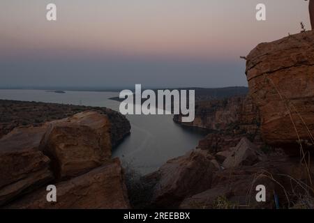 Gandikota Grand Canyon de l'Inde lieu de tourisme situé à Kadapa, Andhra pradesh Banque D'Images