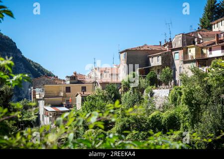 Village de montagne italien Casoli, Toscane Banque D'Images