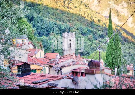 Village de montagne italien Casoli, Toscane Banque D'Images