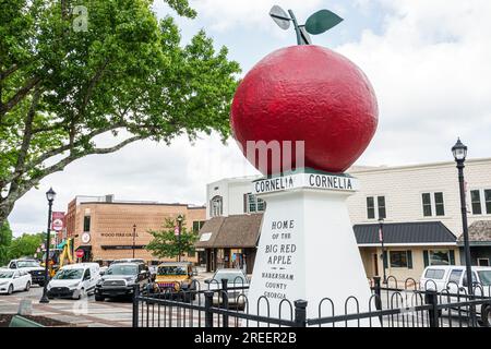 Cornelia Géorgie, petite ville, bâtiments rénovés centre-ville historique, quartier des affaires et des restaurants Banque D'Images