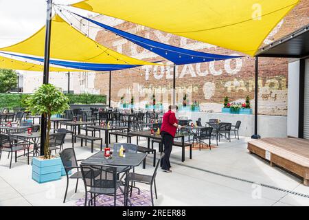 Cornelia Géorgie, petite ville, bâtiments rénovés, centre-ville historique, quartier des affaires, restaurants Fenders Diner, restaurants en plein air Banque D'Images