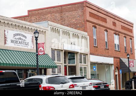 Cornelia Georgia, petite ville, bâtiments rénovés, centre-ville historique, centre commercial, quartier des restaurants, extérieur, entrée principale Banque D'Images