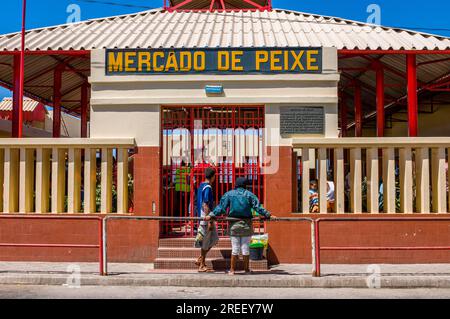 Bâtiment colonial. San Vincente. Mindelo. Cabo Verde. Afrique Banque D'Images