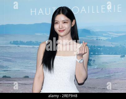 Séoul, Corée du Sud. 27 juillet 2023. L'actrice sud-coréenne Kim Yoo-jung, assiste à un photocall pour le Tweed de Chanel Collection Event à Séoul, en Corée du Sud, le 27 juillet 2023. (Photo : Lee Young-ho/Sipa USA) crédit : SIPA USA/Alamy Live News Banque D'Images