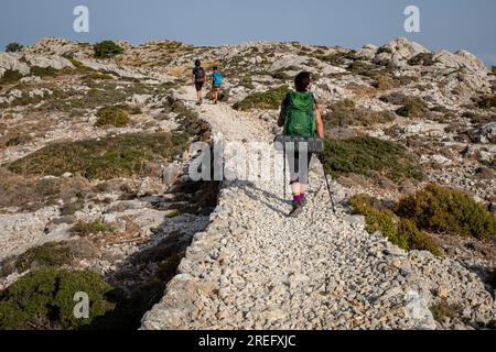 Camino del Archiduque, - Camí de s'Arxiduc -, Valldemossa, Majorque, Îles Baléares, Espagne Banque D'Images