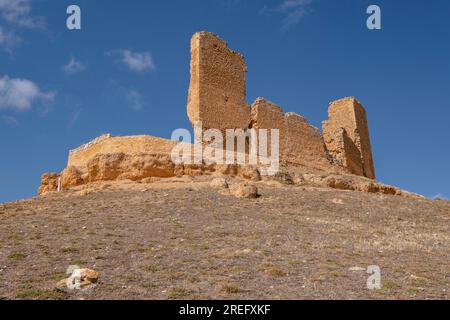 Castillo de Montuenga de Soria, Castillo de los Padilla, Montuenga de Soria, Comarca de Arcos de Jalón, Soria, comunidad autónoma de Castilla y Leó Banque D'Images