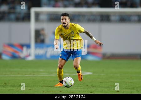 Osaka, Japon. 27 juillet 2023. Alex telles (AlNassr) football/football : pré-saison '2023 Japan Tour' match entre Al-Nassr FC 1-1 FC Internazionale Milano au YANMAR Stadium Nagai à Osaka, Japon . Crédit : Mutsu Kawamori/AFLO/Alamy Live News Banque D'Images