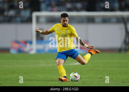 Osaka, Japon. 27 juillet 2023. Alex telles (AlNassr) football/football : pré-saison '2023 Japan Tour' match entre Al-Nassr FC 1-1 FC Internazionale Milano au YANMAR Stadium Nagai à Osaka, Japon . Crédit : Mutsu Kawamori/AFLO/Alamy Live News Banque D'Images