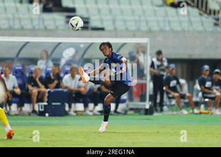 Osaka, Japon. 27 juillet 2023. Juan Cuadrado (Inter) football/football : pré-saison '2023 Japan Tour' match entre Al-Nassr FC 1-1 FC Internazionale Milano au YANMAR Stadium Nagai à Osaka, Japon . Crédit : Mutsu Kawamori/AFLO/Alamy Live News Banque D'Images