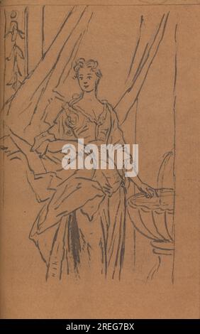 Album dessin circa 1730 par Thomas Bardwell Banque D'Images