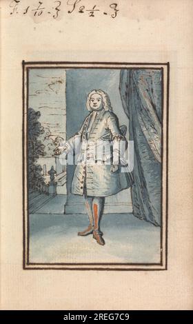 Album dessin circa 1730 par Thomas Bardwell Banque D'Images